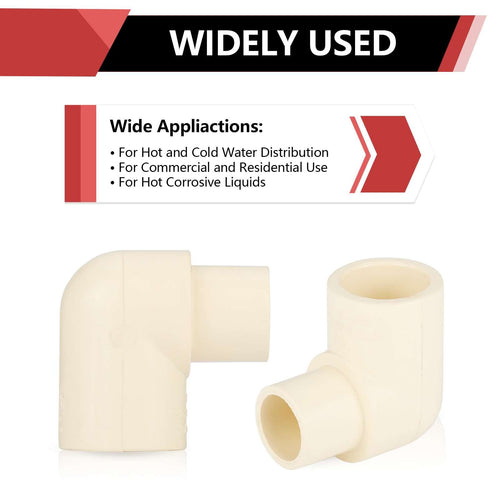 1/2" CPVC CTS 90° Street Elbow (Spigot x Socket) Plumbingsell