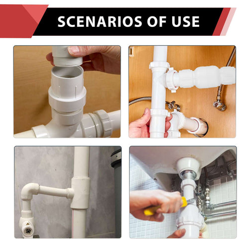 10 Pcs 1-1/2" PVC In-Line Check Valve