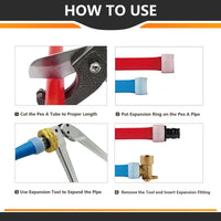 PEX A Expansion 1" x 1" x 1/2" PEX Expansion Reducing Tee (Lead Free) Plumbingsell
