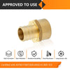 PEX-B Crimp 3/4" PEX x 1/2" Female Threaded Adapter (Lead Free) Plumbingsell