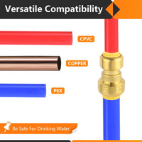 1/2" x 3/8" Push Fit Coupling