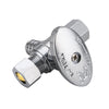 10 Pcs 1/2" PEX Crimp x 3/8" OD Compr. x 3/8" OD Compr. Dual Outlet Angle Stop Valve, 1/4 Turn (Lead Free) Plumbingsell