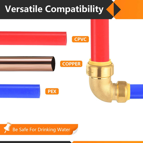 1" x 3/4" Push Fit Elbow