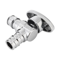 1/2" x 1/2" PEX Expansion Angle Stop Valve, 1/4 Turn (Lead Free) Plumbingsell