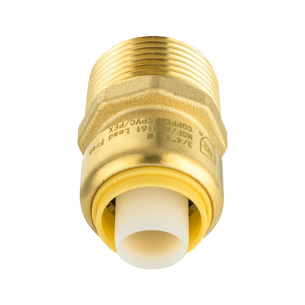 30 Pcs 3/4" x 1" M Push Fit Male Adapter