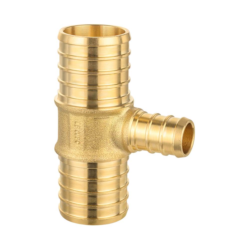 PEX-B Crimp 1" PEX x 1" PEX x 1/2" PEX Reducing Tee (Lead Free)