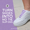 Purple Stretchy Tieless Silicone Elastic Shoelaces | 16 Straps The Original Stretchlace