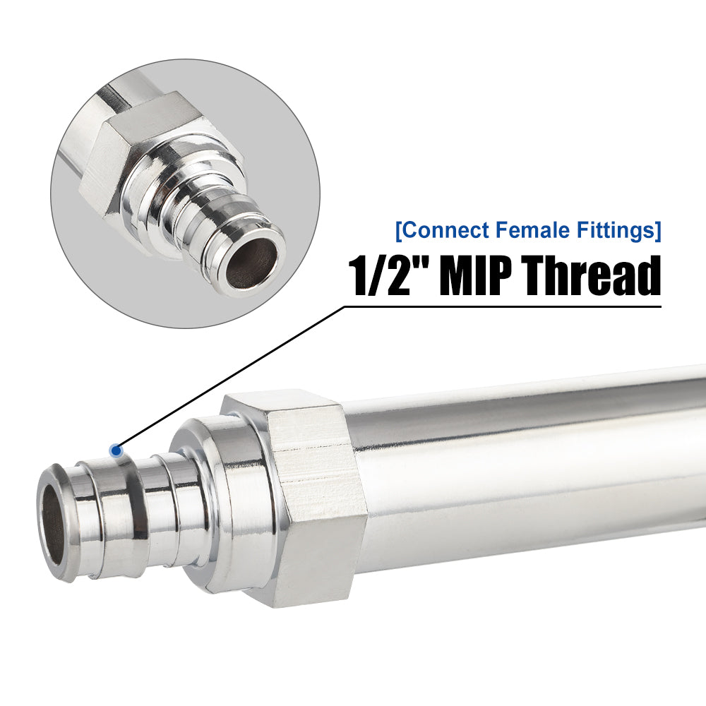 10 Pcs 1/2" PEX Expansion x 3/4" Hose Bibb, 10" Anti Siphon Frost Free Sillcock