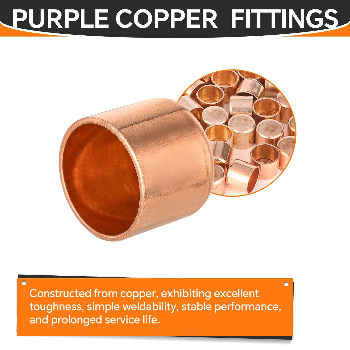 30 Pcs 1/2" Solder Copper Pipe End Cap (Plug) at Wholesale Price