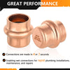 1/2" Press Copper Cap (Lead Free) Plumbingsell