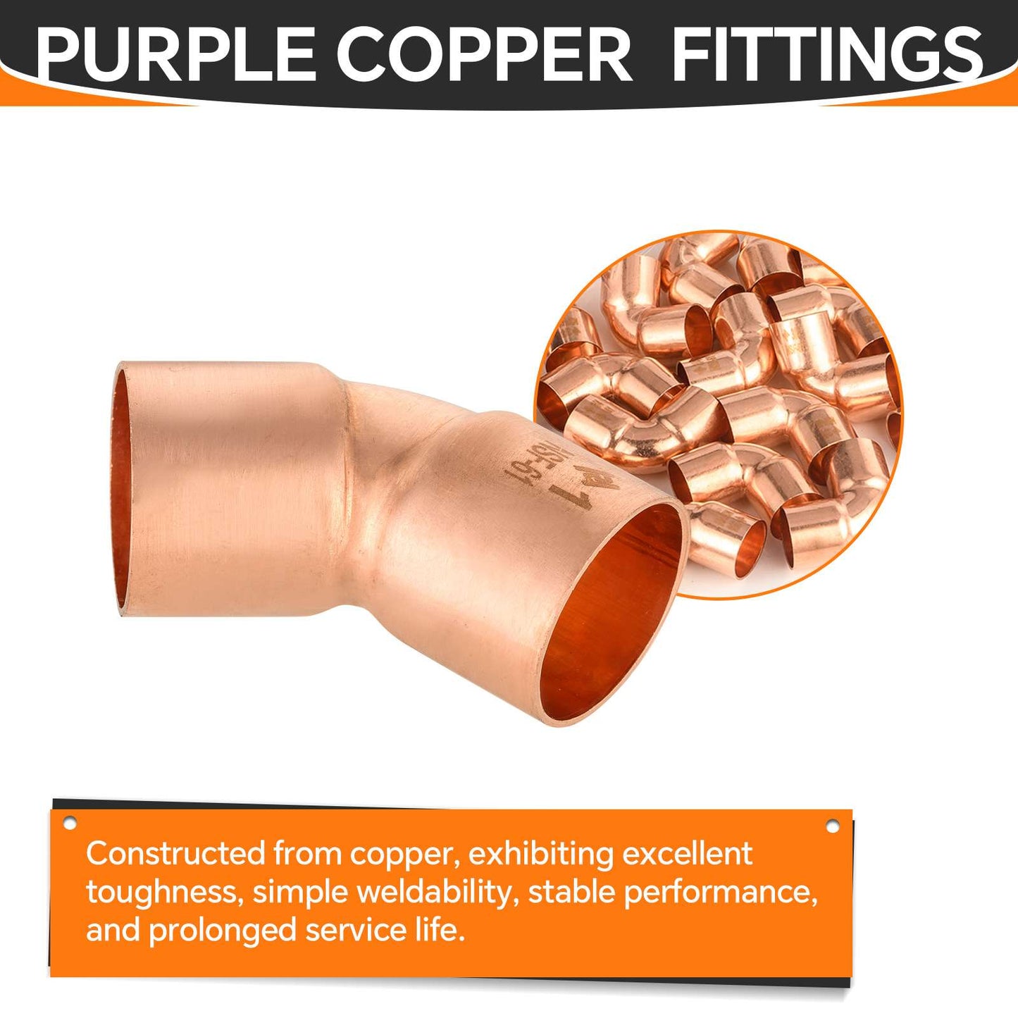 30 Pcs 1" 45º Copper Elbow at Wholesale Price