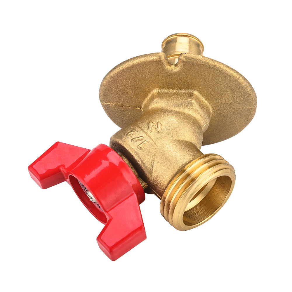 10 Pcs 1/2" PEX Expansion x 3/4" NH, PEX Sillcock, Red
