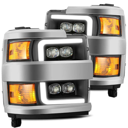 AlphaRex 15-18 Chevy 2500HD NOVA LED Proj Headlights Plank Style Black w/Activ Light/Seq Signal/DRL OffRoadUSA.com