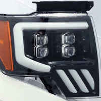 AlphaRex 09-14 Ford F150 NOVA-Series LED Projector Headlights Jet Black OffRoadUSA.com