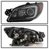 Spyder Subaru WRX 2006-2007 Projector Headlights - Halogen Only - Black PRO-YD-SWRX06-LBDRL-BK OffRoadUSA.com