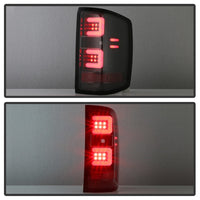 Spyder Chevy 1500 14-16 Light Bar LED Tail Lights All Blk ALT-YD-CS14-LBLED-BKV2 OffRoadUSA.com