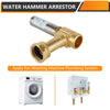 3/4" Swivel FHT x 3/4" MHT Water Hammer Arrestor Tee for Washing Machine, Stainless Steel Plumbingsell