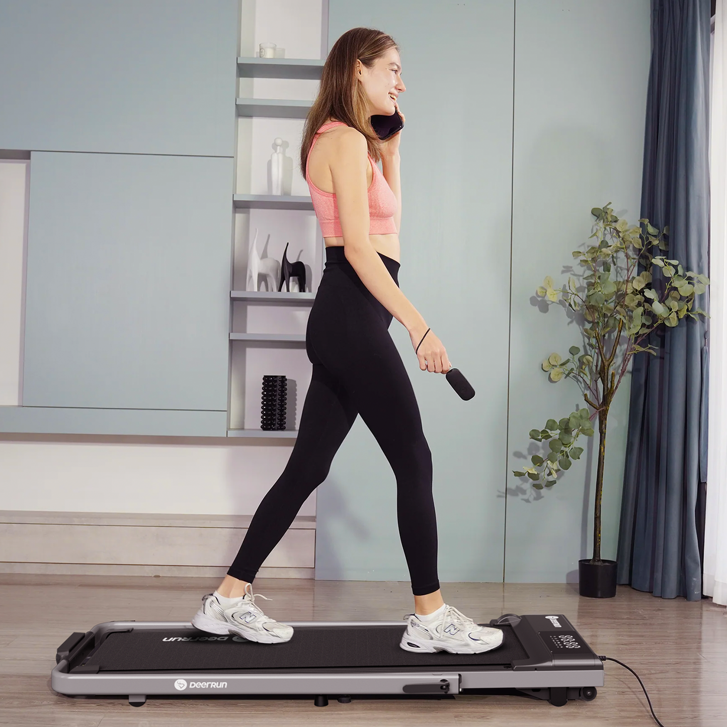 DeerRun® DeerRun A5 Pro Smart 2 in 1 Folding Treadmill Silver
