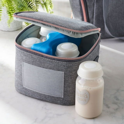 Parent's Choice Breast Milk Cooler Bag, Heather Gray EasyOptionXY LLC