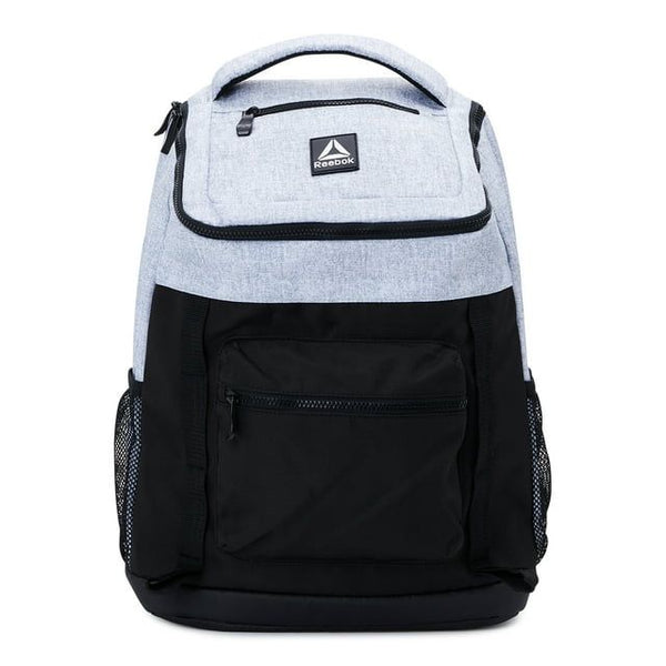 Reebok Unisex Adult Bobbie Top Loader 18.5" Laptop Backpack, Light Heather Grey EasyOptionXY LLC