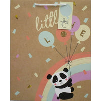Way to Celebrate Baby All Occasion Extra Large Brown Paper Gift Bag Panda Rainbow, 12" x 5" x 15" EasyOptionXY LLC