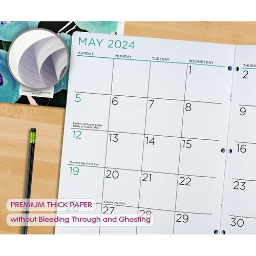 See It Bigger Monthly Planner, April 2023 - June 2025, (8.5" x 11") Teal EasyOptionXY LLC