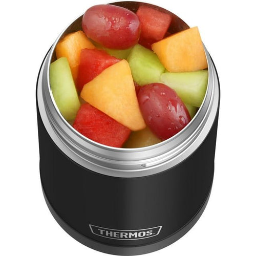 Thermos 16oz Insulated Food Jar with Folding Spoon, Matte Black EasyOptionXY LLC