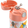 Thermos Kids Stainless Steel Vacuum Insulated Funtainer straw bottle, Butterfly, 12oz EasyOptionXY LLC
