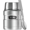 Thermos Stainless King 16 Ounce Food Jar with Folding Spoon, Matte Stainless EasyOptionXY LLC