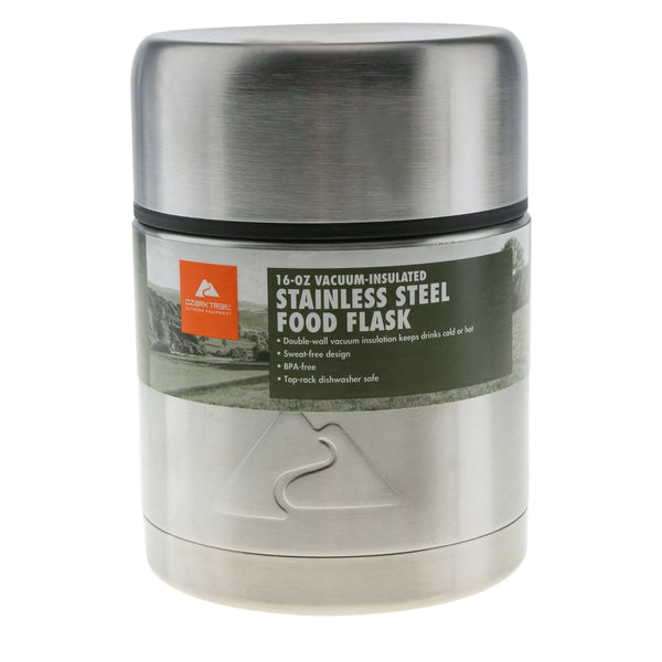 Ozark Trail 16-Ounce Double-Wall Vacuum-Insulated Stainless Steel Food Jar EasyOptionXY LLC