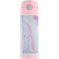 Thermos Stainless Steel Vacuum Insulated Funtainer Water Bottle, Pink Dreamy, 16 fl oz EasyOptionXY LLC
