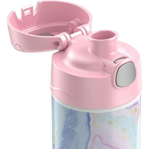 Thermos Stainless Steel Vacuum Insulated Funtainer Water Bottle, Pink Dreamy, 16 fl oz EasyOptionXY LLC