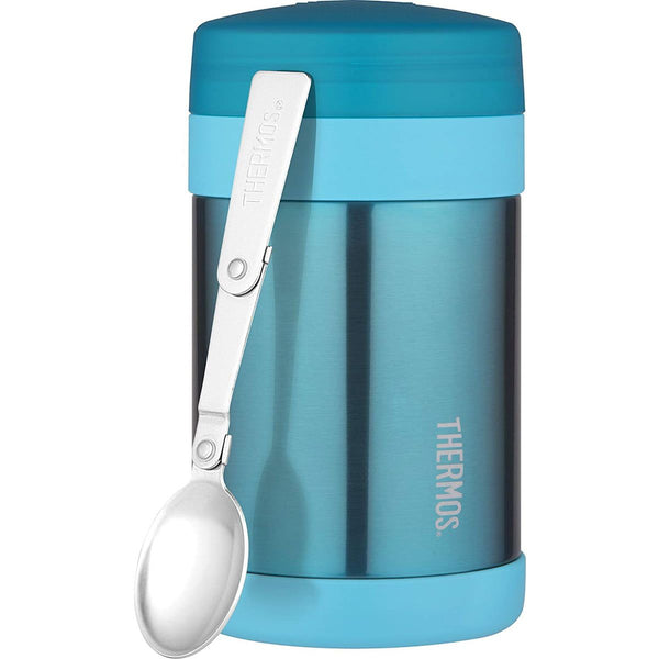 Thermos 16 oz. Vacuum Insulated Stainless Steel Food Jar w/ Folding Spoon - Teal EasyOptionXY LLC