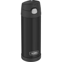 Thermos F41101BK6 16 Ounce Funtainer Vacuum-Insulated Stainless Steel Bottle with Spout (Black Matte) EasyOptionXY LLC
