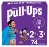 Pull-Ups Boys' Potty Training Pants Size 4; 2T-3T; 74 Ct EasyOptionXY LLC