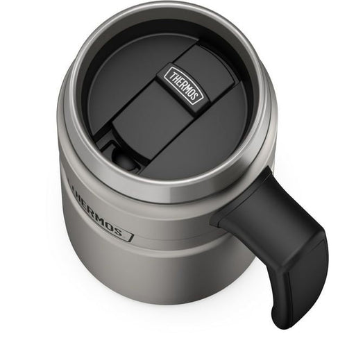 Thermos 16 Oz Vacuum Insulated Desk Mug, Matte Stainless Steel EasyOptionXY LLC