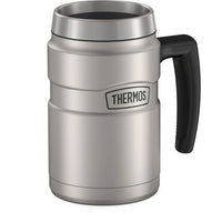 Thermos 16 Oz Vacuum Insulated Desk Mug, Matte Stainless Steel EasyOptionXY LLC