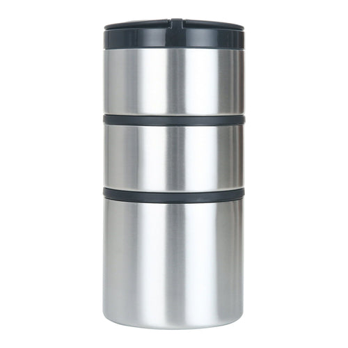 Mainstays Stacking Food Jar, Stainless Steel, 41 oz EasyOptionXY LLC