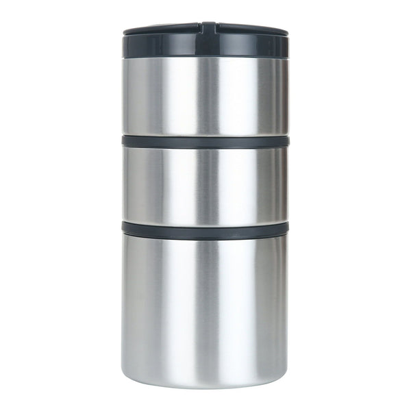Mainstays Stacking Food Jar, Stainless Steel, 41 oz EasyOptionXY LLC