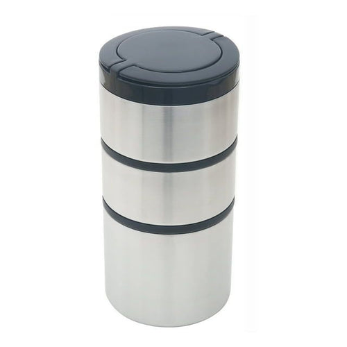 Mainstays Stacking Food Jar, Stainless Steel, 41 oz EasyOptionXY LLC
