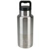 Ozark Trail 36 oz Silver and Black Double Wall Vacuum Sealed Stainless Steel Water Bottle with Wide Mouth Lid EasyOptionXY LLC