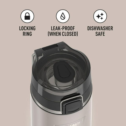 Thermos ICON Series Stainless Steel Vacuum Insulated Water Bottle w/ Spout, Sandstone, 24oz EasyOptionXY LLC