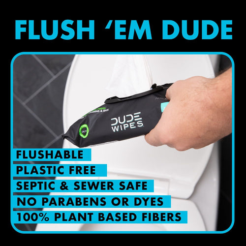 DUDE Wipes Unscented XL Flushable Wipes, 2 Flip-Top Packs, 48 Wipes per Pack, 96 Total Wipes EasyOptionXY LLC