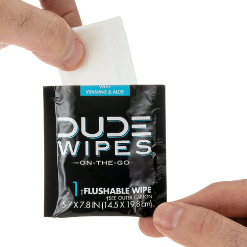 DUDE Wipes Unscented XL Flushable Wipes, 30 Individually Wrapped Wipes EasyOptionXY LLC