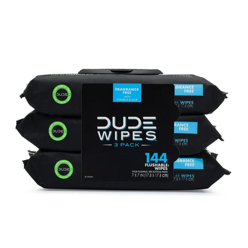DUDE Wipes Flushable Wipes, Unscented XL Wet Wipes to Use with Toilet Paper, 48 Count, 3 Pack EasyOptionXY LLC