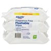 Equate Fragrance Free Flushable Wipes, 3 Resealable Packs (144 Total Wipes) EasyOptionXY LLC