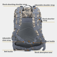 Tactical 45L Molle Rucksack Backpack Jupiter Gear