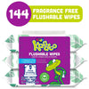 Kandoo Kids Sensitive Flushable Cleansing Wet Wipes, Fragrance Free, 144 Wipes EasyOptionXY LLC