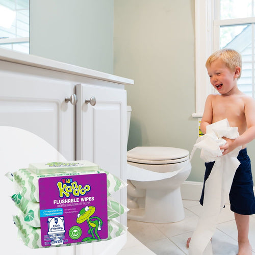 Kandoo Kids Sensitive Flushable Cleansing Wet Wipes, Fragrance Free, 144 Wipes EasyOptionXY LLC