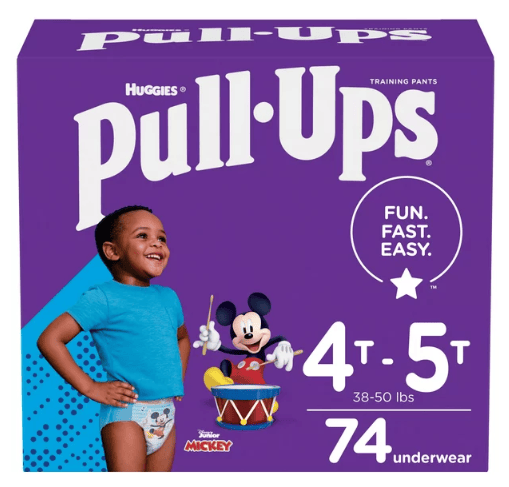 Huggies Pull-Ups Boys Training Pants; Size 4T - 5T; 74 Count EasyOptionXY LLC